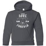 Sweatshirts Charcoal / YS True Love Forever Black Youth Hoodie