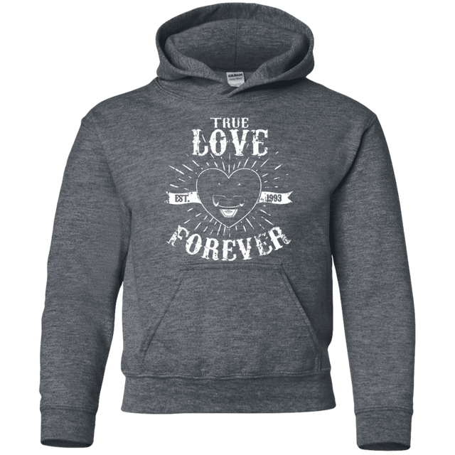 Sweatshirts Dark Heather / YS True Love Forever Black Youth Hoodie