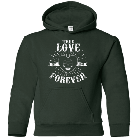 Sweatshirts Forest Green / YS True Love Forever Black Youth Hoodie