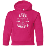 Sweatshirts Heliconia / YS True Love Forever Black Youth Hoodie