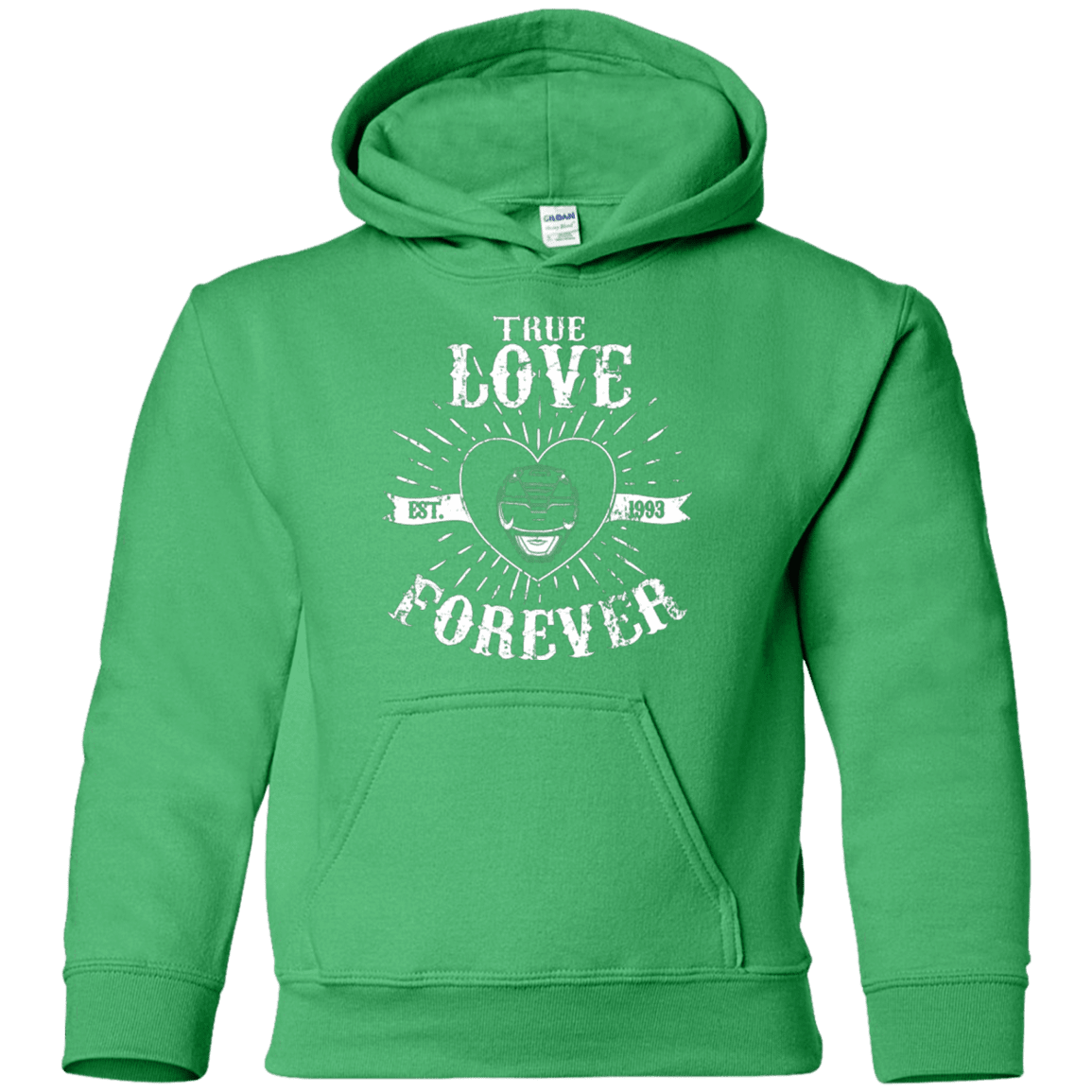 Sweatshirts Irish Green / YS True Love Forever Black Youth Hoodie