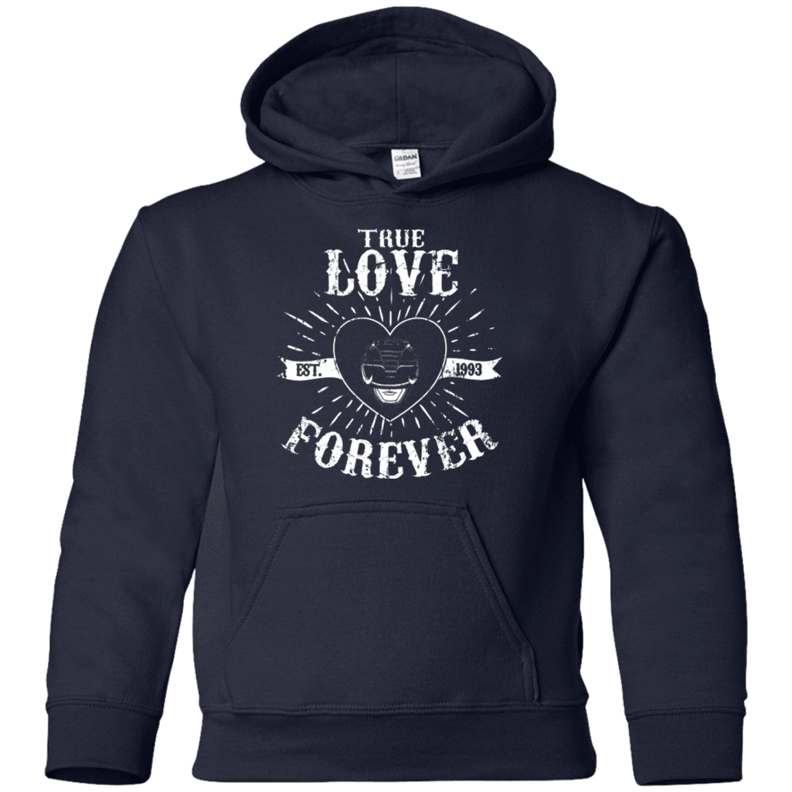 Sweatshirts Navy / YS True Love Forever Black Youth Hoodie