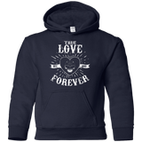 Sweatshirts Navy / YS True Love Forever Black Youth Hoodie