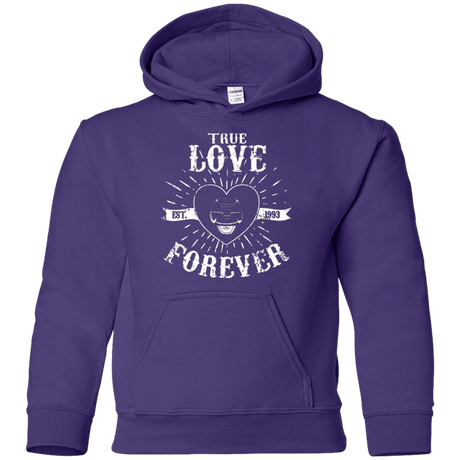 Sweatshirts Purple / YS True Love Forever Black Youth Hoodie