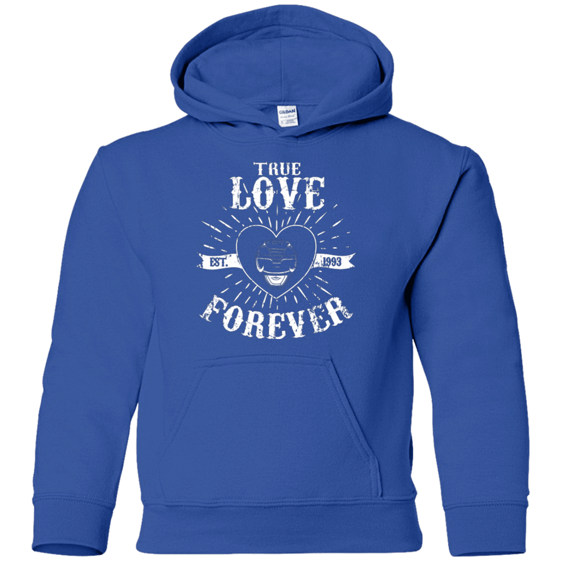 Sweatshirts Royal / YS True Love Forever Black Youth Hoodie