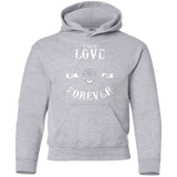 Sweatshirts Sport Grey / YS True Love Forever Black Youth Hoodie