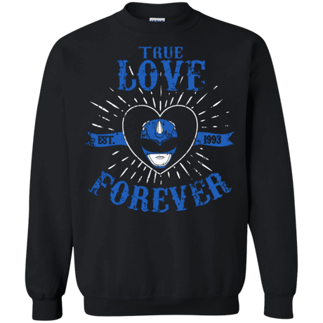Sweatshirts Black / Small True Love Forever Blue Crewneck Sweatshirt