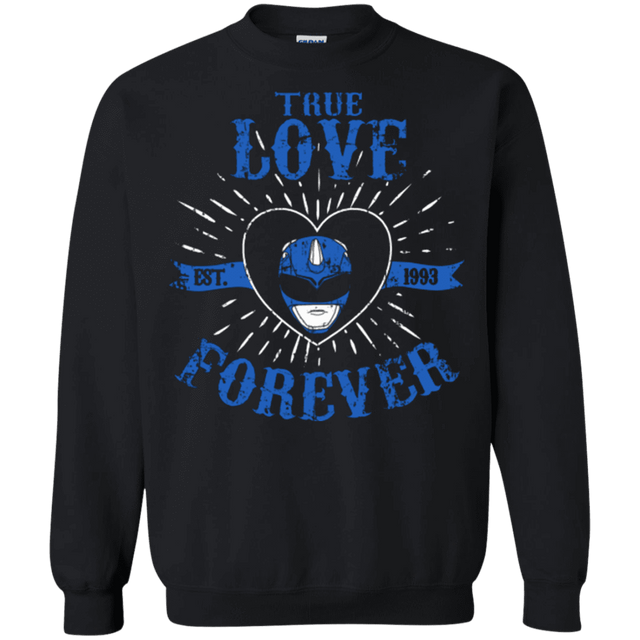 Sweatshirts Black / Small True Love Forever Blue Crewneck Sweatshirt