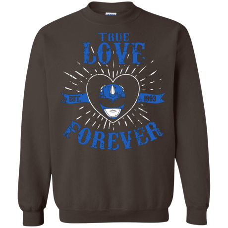 Sweatshirts Dark Chocolate / Small True Love Forever Blue Crewneck Sweatshirt