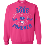 Sweatshirts Heliconia / Small True Love Forever Blue Crewneck Sweatshirt