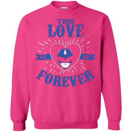 Sweatshirts Heliconia / Small True Love Forever Blue Crewneck Sweatshirt