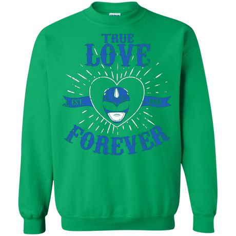 Sweatshirts Irish Green / Small True Love Forever Blue Crewneck Sweatshirt