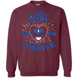 Sweatshirts Maroon / Small True Love Forever Blue Crewneck Sweatshirt