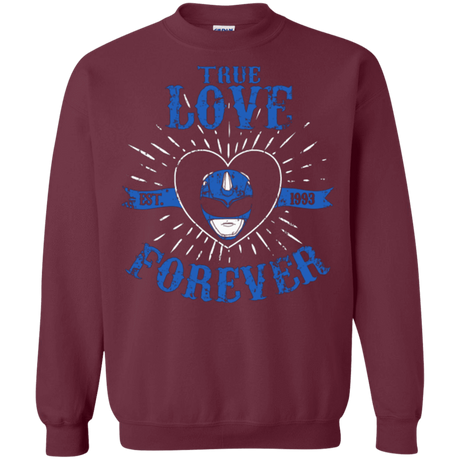 Sweatshirts Maroon / Small True Love Forever Blue Crewneck Sweatshirt