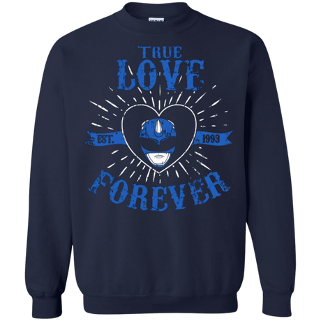 Sweatshirts Navy / Small True Love Forever Blue Crewneck Sweatshirt