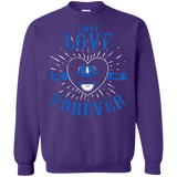 Sweatshirts Purple / Small True Love Forever Blue Crewneck Sweatshirt