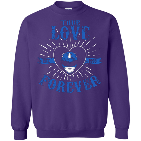 Sweatshirts Purple / Small True Love Forever Blue Crewneck Sweatshirt