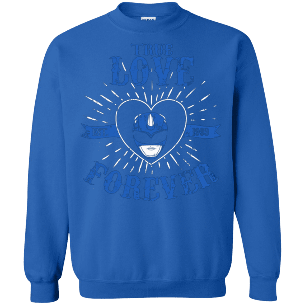 Sweatshirts Royal / Small True Love Forever Blue Crewneck Sweatshirt