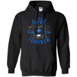 Sweatshirts Black / Small True Love Forever Blue Pullover Hoodie