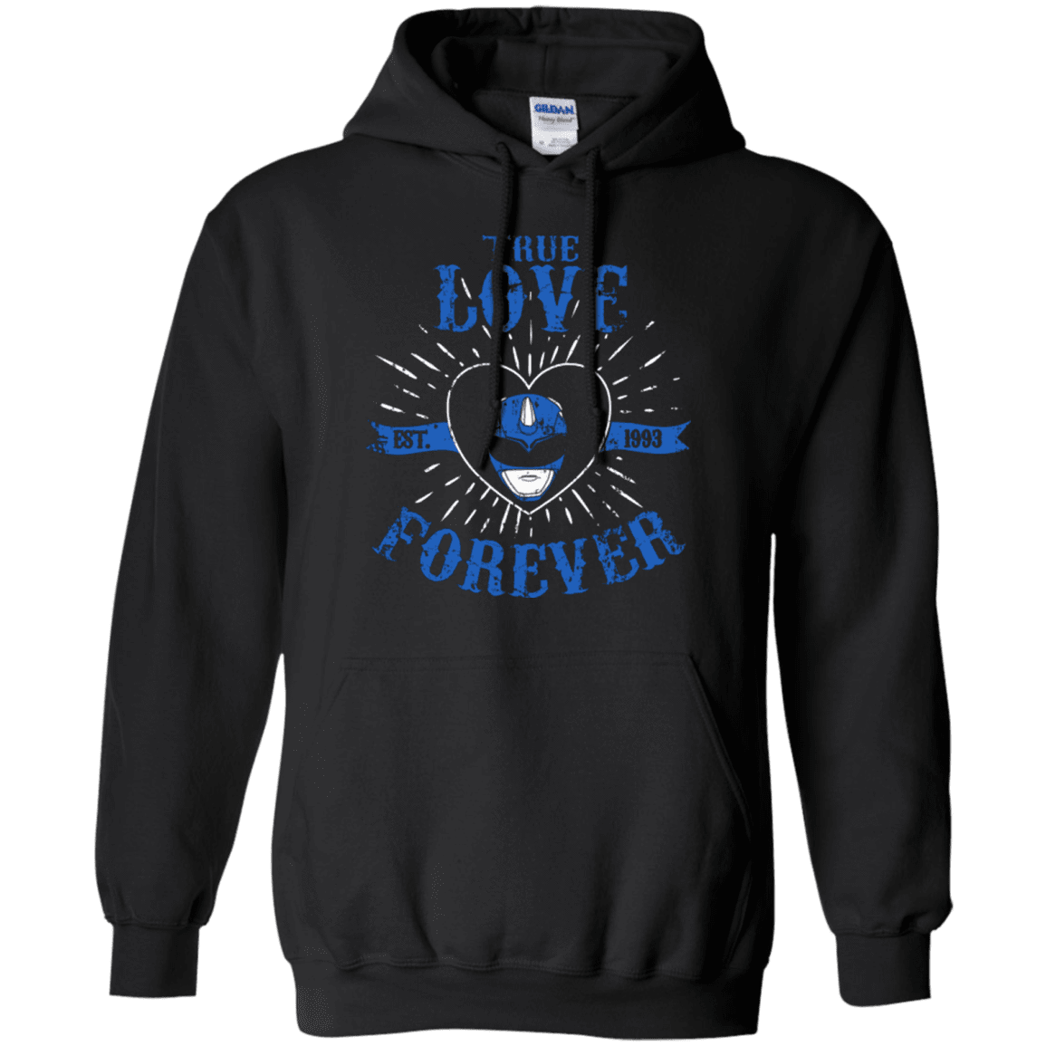 Sweatshirts Black / Small True Love Forever Blue Pullover Hoodie