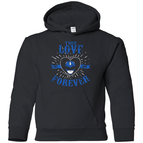 Sweatshirts Black / YS True Love Forever Blue Youth Hoodie