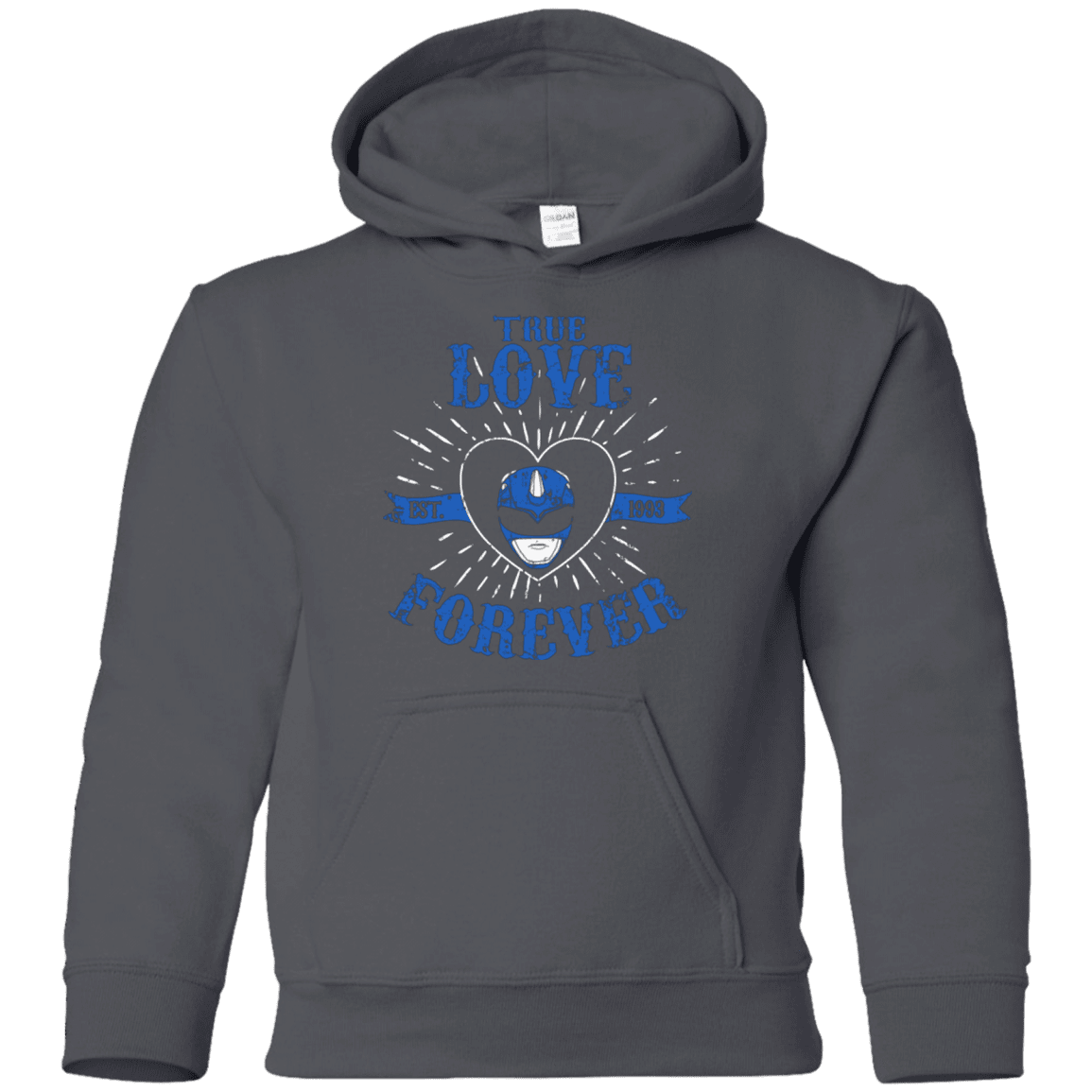 Sweatshirts Charcoal / YS True Love Forever Blue Youth Hoodie