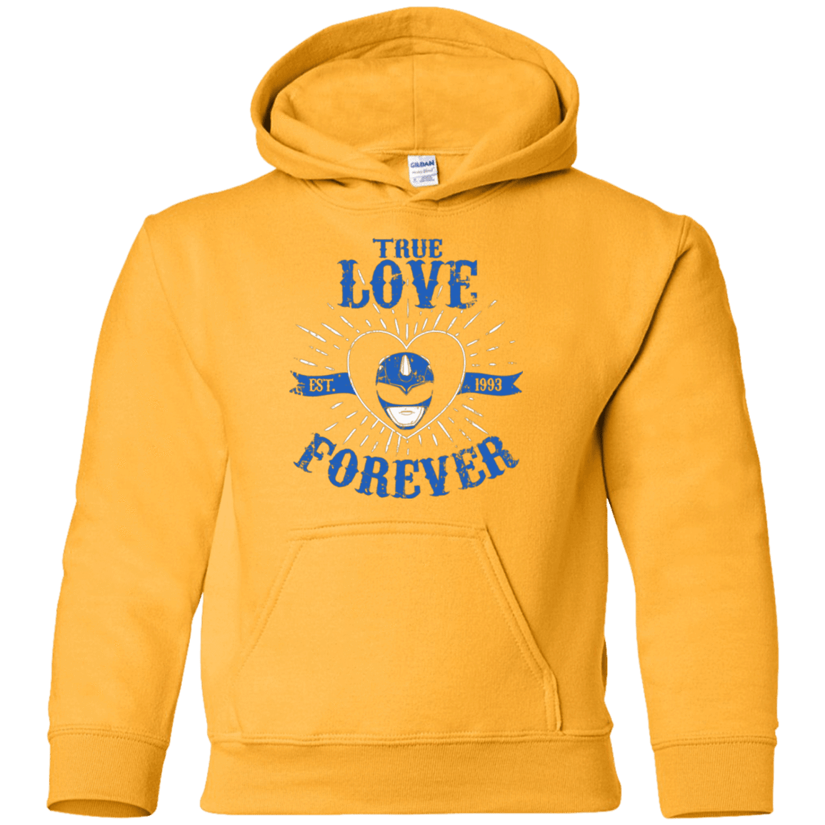 Sweatshirts Gold / YS True Love Forever Blue Youth Hoodie