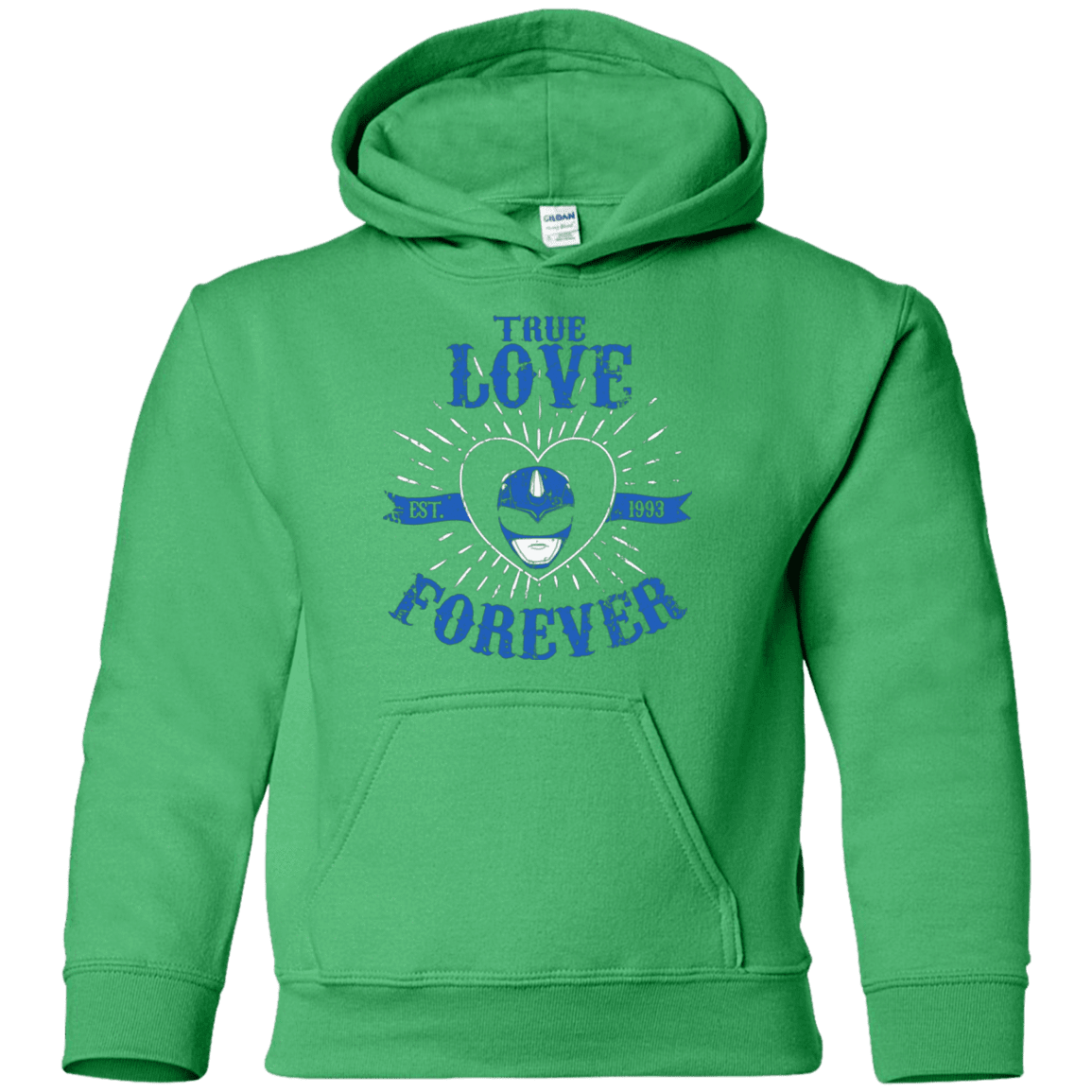 Sweatshirts Irish Green / YS True Love Forever Blue Youth Hoodie