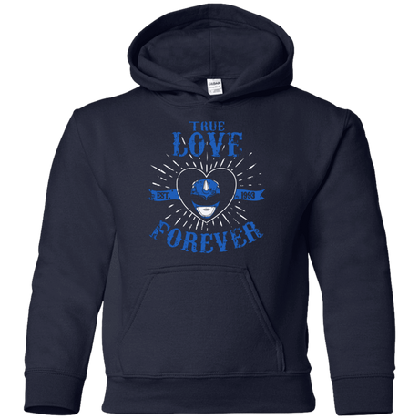 Sweatshirts Navy / YS True Love Forever Blue Youth Hoodie