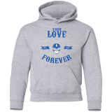 Sweatshirts Sport Grey / YS True Love Forever Blue Youth Hoodie