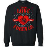 Sweatshirts Black / Small True Love Forever Dragon Crewneck Sweatshirt