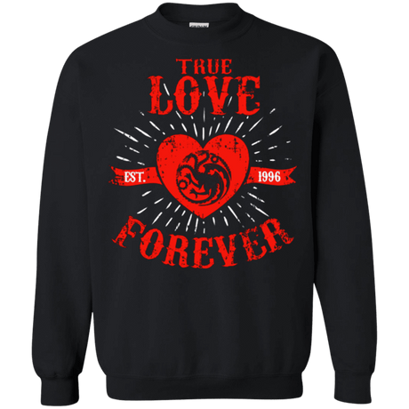 Sweatshirts Black / Small True Love Forever Dragon Crewneck Sweatshirt