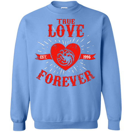 Sweatshirts Carolina Blue / Small True Love Forever Dragon Crewneck Sweatshirt
