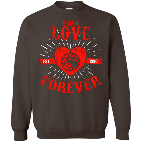 Sweatshirts Dark Chocolate / Small True Love Forever Dragon Crewneck Sweatshirt