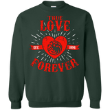 Sweatshirts Forest Green / Small True Love Forever Dragon Crewneck Sweatshirt