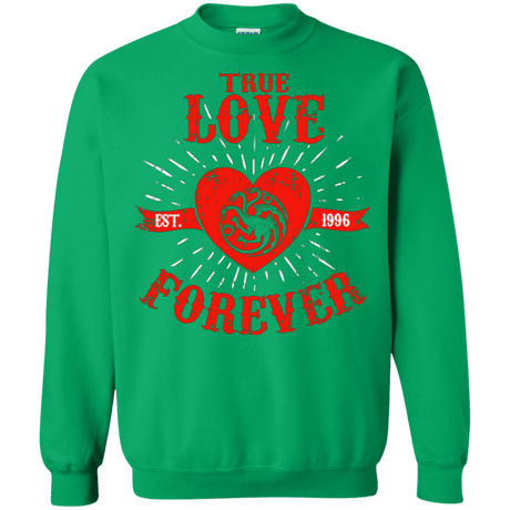 Sweatshirts Irish Green / Small True Love Forever Dragon Crewneck Sweatshirt