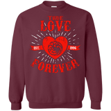 Sweatshirts Maroon / Small True Love Forever Dragon Crewneck Sweatshirt