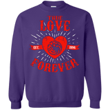 Sweatshirts Purple / Small True Love Forever Dragon Crewneck Sweatshirt