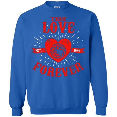 Sweatshirts Royal / Small True Love Forever Dragon Crewneck Sweatshirt