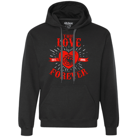 Sweatshirts Black / Small True Love Forever Dragon Premium Fleece Hoodie