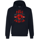 Sweatshirts Navy / Small True Love Forever Dragon Premium Fleece Hoodie