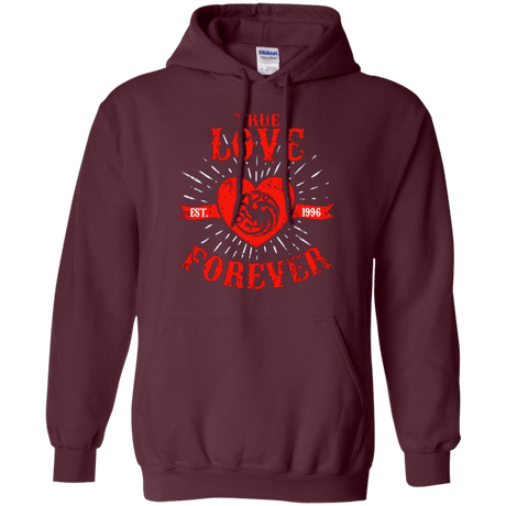 Sweatshirts Maroon / Small True Love Forever Dragon Pullover Hoodie