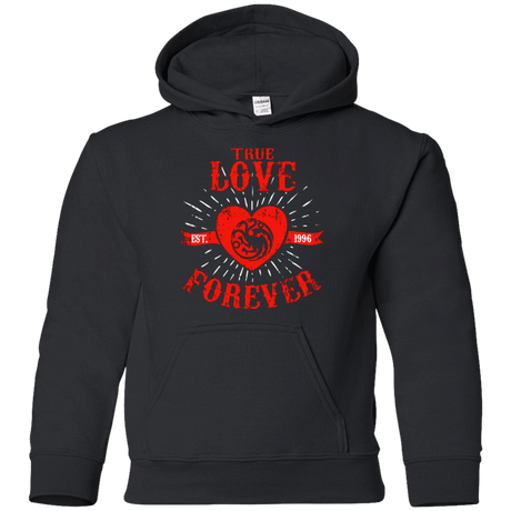 Sweatshirts Black / YS True Love Forever Dragon Youth Hoodie