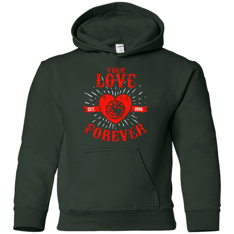 Sweatshirts Forest Green / YS True Love Forever Dragon Youth Hoodie