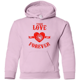 Sweatshirts Light Pink / YS True Love Forever Dragon Youth Hoodie