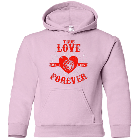 Sweatshirts Light Pink / YS True Love Forever Dragon Youth Hoodie