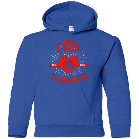 Sweatshirts Royal / YS True Love Forever Dragon Youth Hoodie