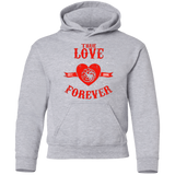 Sweatshirts Sport Grey / YS True Love Forever Dragon Youth Hoodie