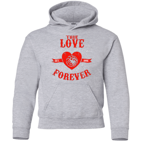 Sweatshirts Sport Grey / YS True Love Forever Dragon Youth Hoodie