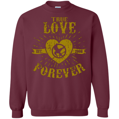 Sweatshirts Maroon / Small True Love Forever Games Crewneck Sweatshirt